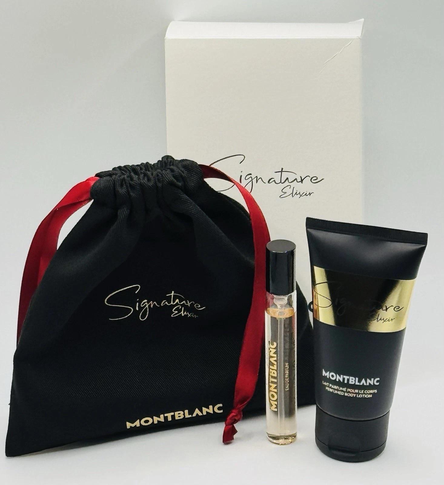 Подарочный набор для женщин Mont Blanc Signature Elixir парфюмированная вода мини 7,5 мл/парфюмированный лосьон для тела 50 мл (384278)