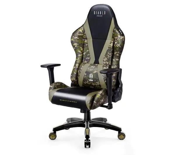 Кресло геймерское Diablo Chairs X-Horn 2.0 Normal Size экокожа Камуфляж (X-ONECZNIE20M) - фото 1