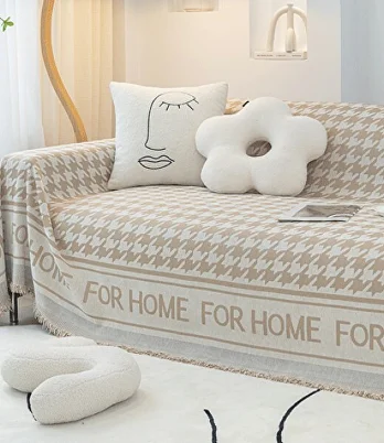 Плед-покривало на ліжко/диван C00435-2 180х300 см Бежевий - фото 2