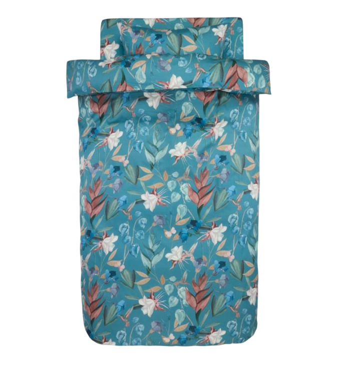 Комплект белья сатин 140х200 синий