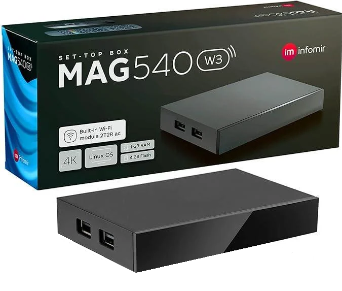 Смарт-приставка MAG 540w3 Infomir TV приставка OTT Linux TV box Смарт-приставка MAG 540w3 Infomir TV приставка OTT Linux TV box