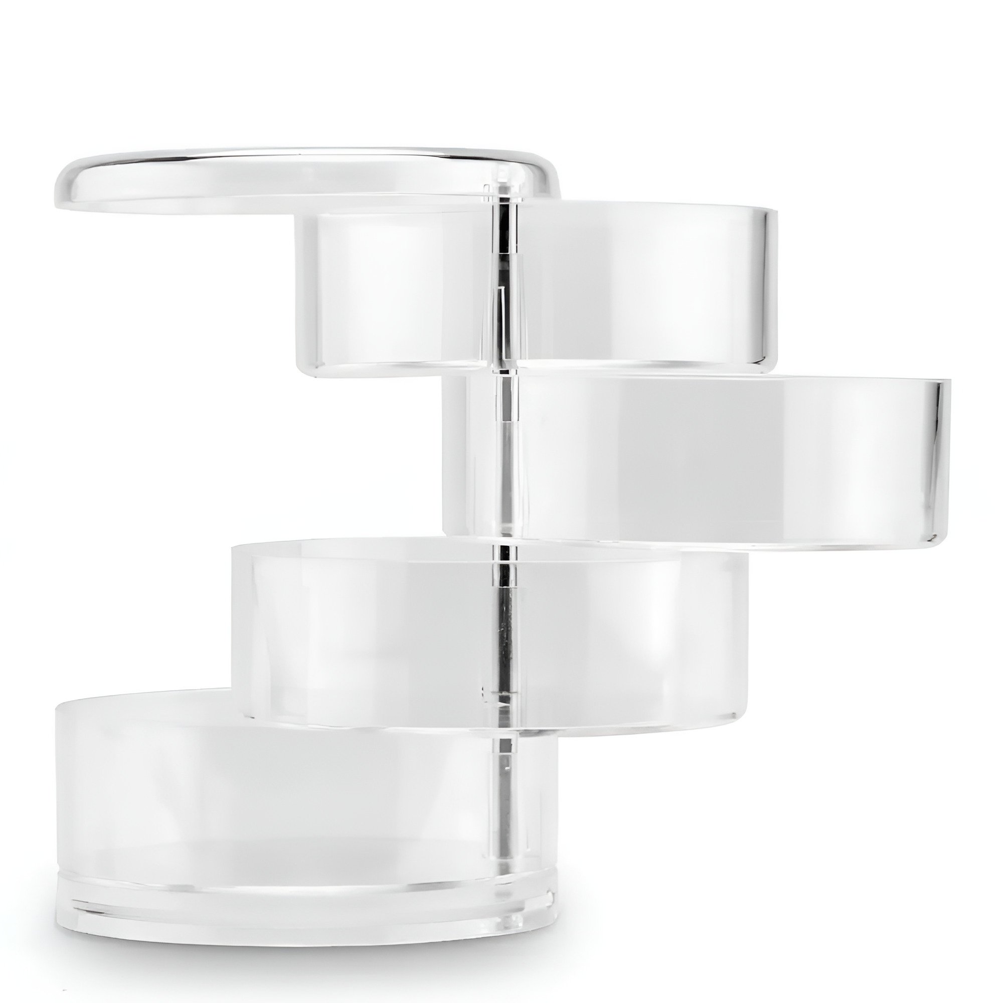 Органайзер для украшений Stenson R97179 5 ярусов вращающийся 22х12х12 см Прозрачный (574864bf)