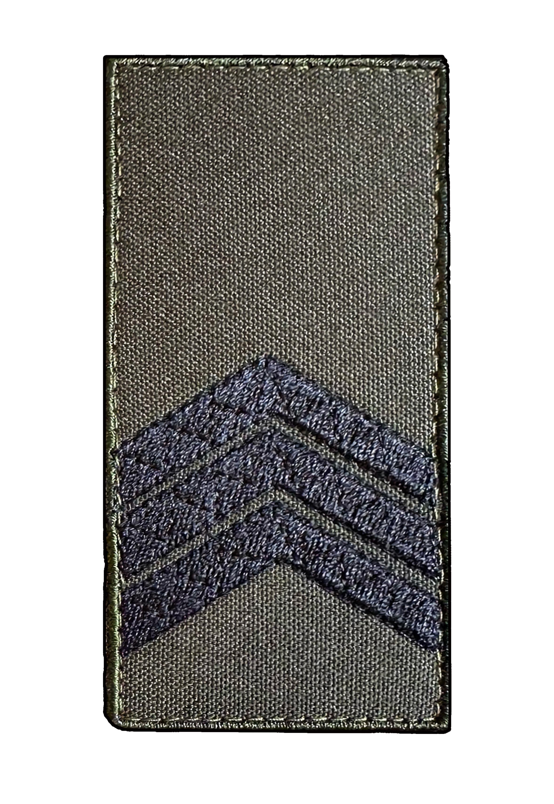 Шеврон-погон вишитий Сержант ЗСУ на липучці Олива/Хакі (SERJANT)