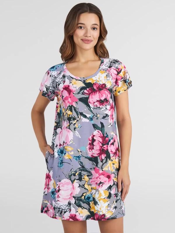 Сорочка домашняя женская Ellen S Серый (LDK 108/04/01)