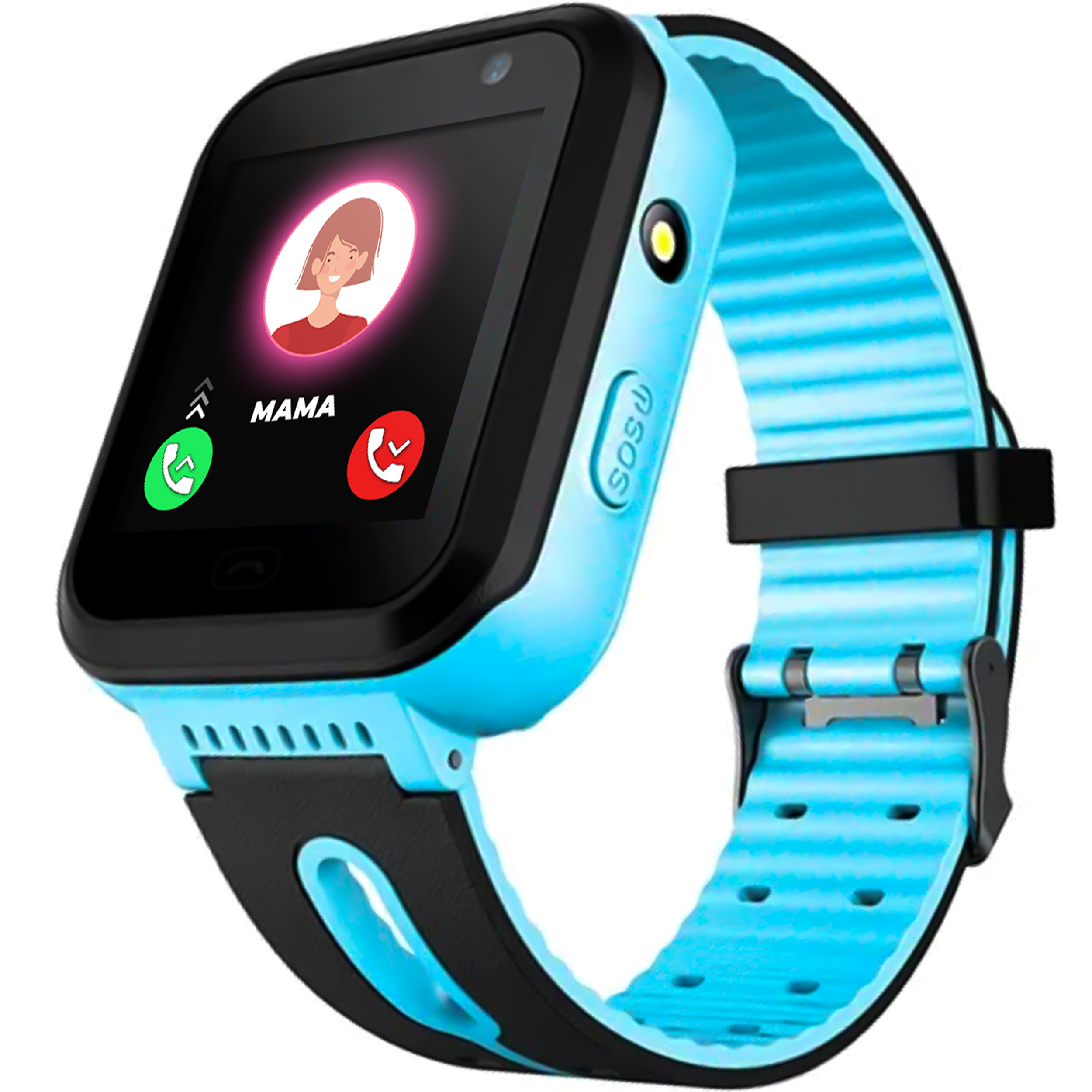 Смарт-часы детские JETIX DF22 Light Edition GPS водонепроницаемые с телефоном и камерой Blue