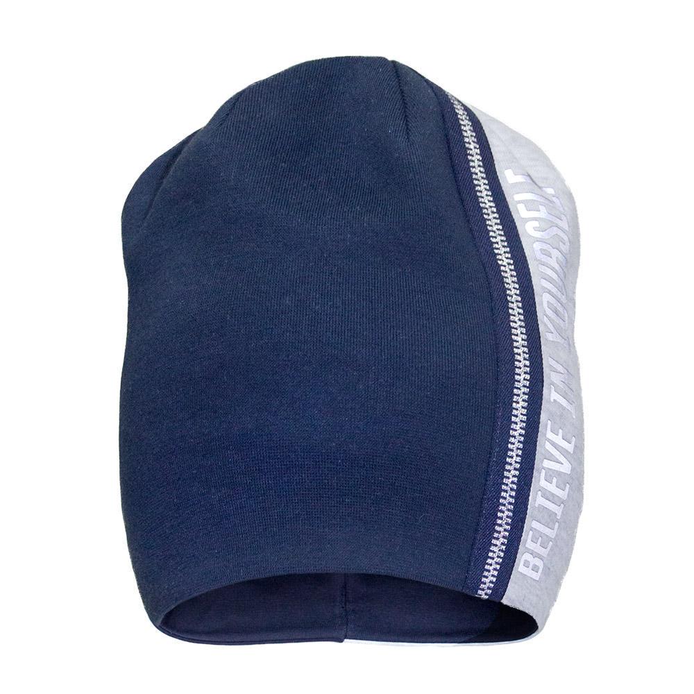 Демисезонная шапка Девид стар 21323 р. 56 Синий/Серый