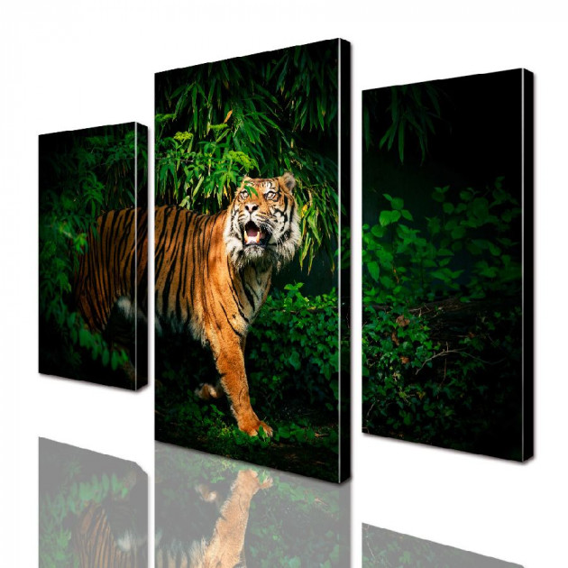 Картина модульная ArtStar Тигр ADJ0106 150х180 см 3 части