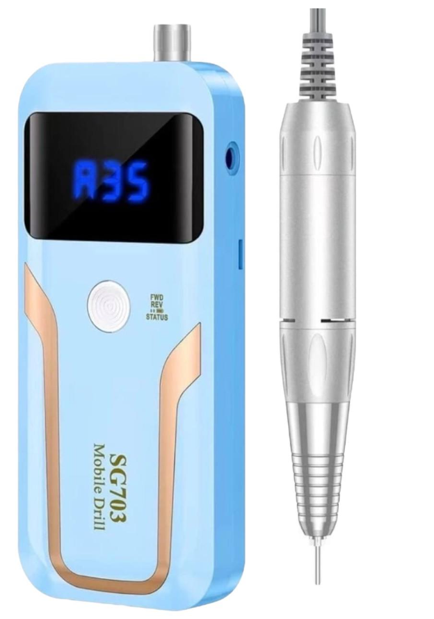 Фрезер SG703 на аккумуляторе 1200 mAh 35 000 об/мин. 36 Вт Голубой