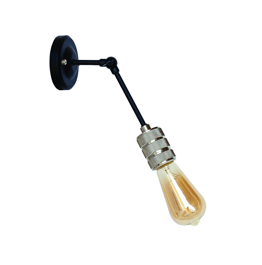 Бра Levistella Lofty индустриальное с патроном AMP21 Черный/Хром (1963530480)