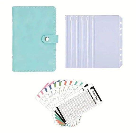 Планер бюджета с отверстиями для хранения денег и чеков А6 Планер бюджета с отверстиями для хранения денег и чеков А6