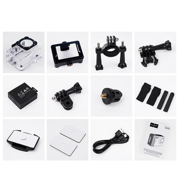 Екшн-камера спортивна Hoco DV100/1080p/30fps/wifi 30 м водонепроникна Black (DV100) - фото 5 Екшн-камера спортивна Hoco DV100/1080p/30fps/wifi 30 м водонепроникна Black (DV100) - фото 5