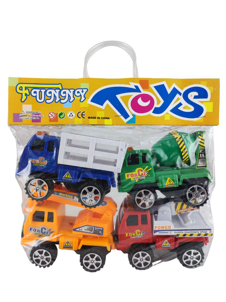 Комплект игрушечных машинок 7 см 4 шт. (000054) Комплект игрушечных машинок 7 см 4 шт. (000054)