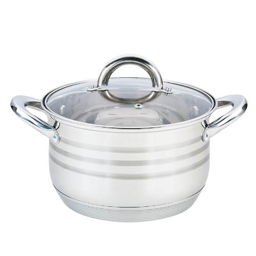 Каструля Maestro MR-3513-18 нержавіюча сталь силіконові ручки 2,5 л d 18 см (УТ000039352)