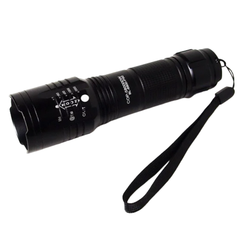 Ручной аккумуляторный фонарь усиленный Bailong 8900-P50 Черный
