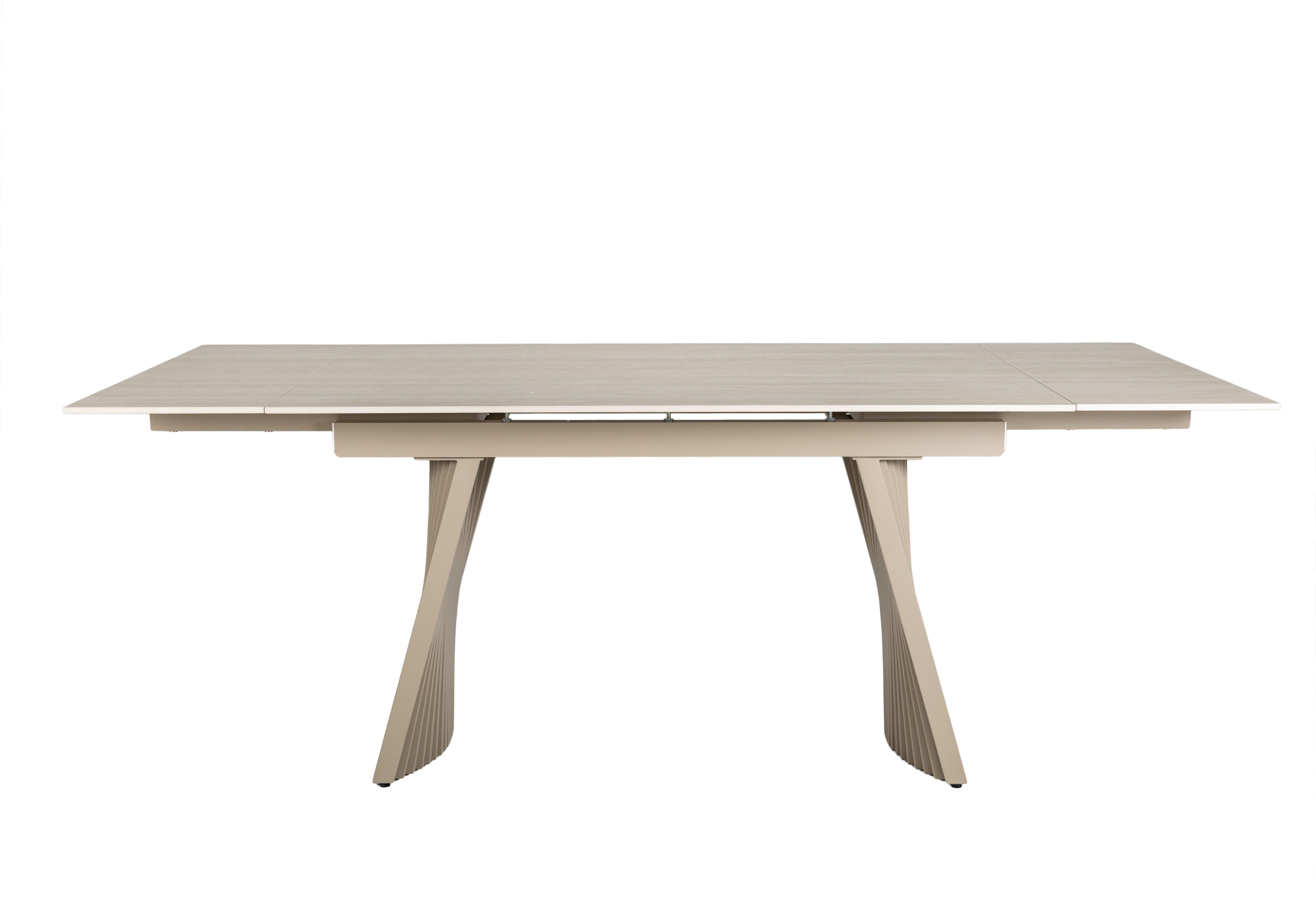 Стіл обідній розсувний Vetro Mebel Олімпія 1400- 2100x900x760 мм Крема марфіль/Бежевий (TМL-985) - фото 5 Стіл обідній розсувний Vetro Mebel Олімпія 1400- 2100x900x760 мм Крема марфіль/Бежевий (TМL-985) - фото 5