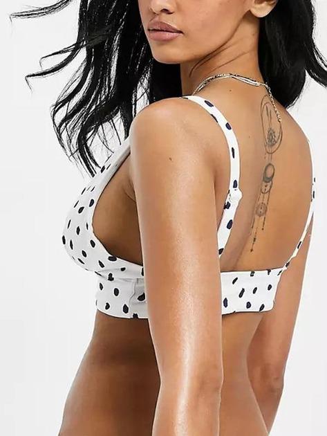 Купальный топ Asos в горох 75E Бело-Синий (8724566) - фото 2 Купальный топ Asos в горох 75E Бело-Синий (8724566) - фото 2