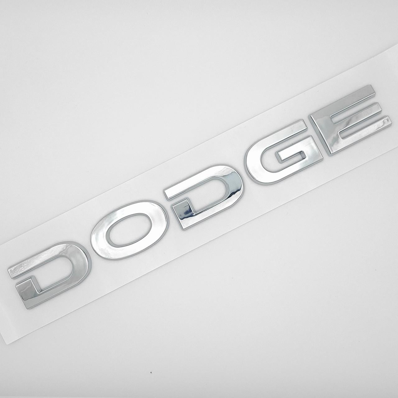 Эмблема надпись Dodge ABS 21х2,4 см Хром глянцевый (2835164613)