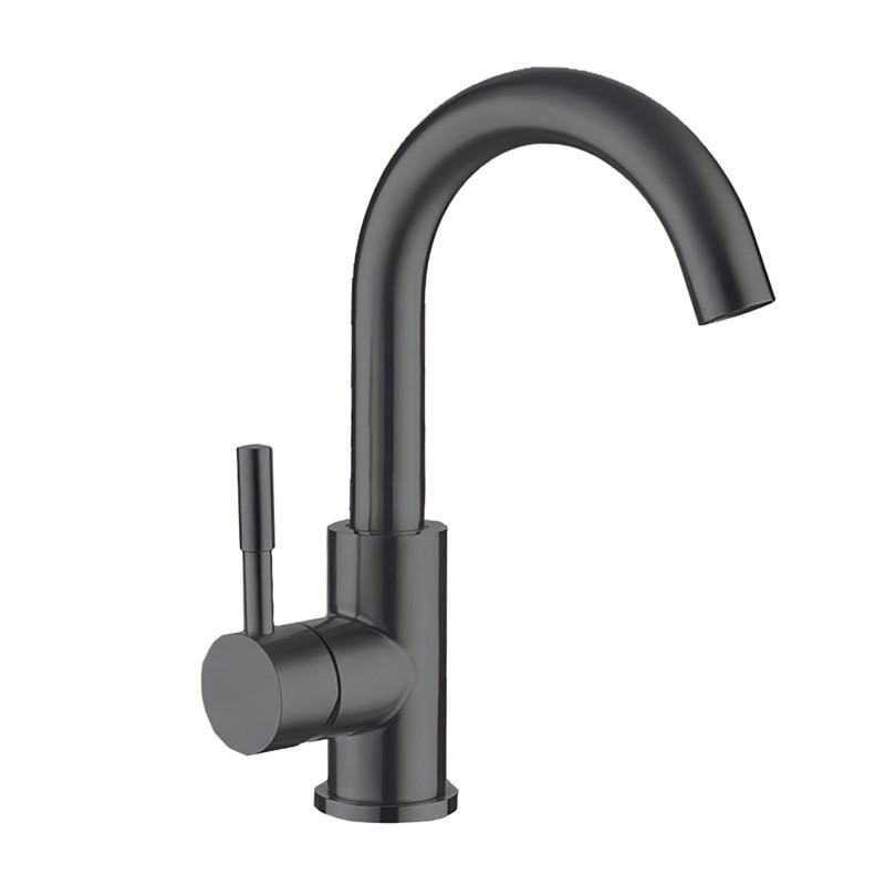 Смеситель для умывальника MIXXUS SUS-011-B Graphite (MI5906)