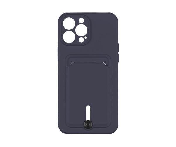 Чехол накладка TPU Colorfull Pocket Card для Apple iPhone 14 Pro Max 08.Dark blue