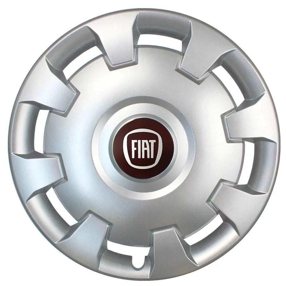 Колпаки SJS 206 с логотипом Fiat 4 шт. R14 Серебряный (2654556576)