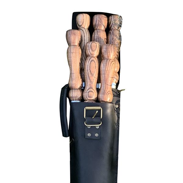 Набір шампурів Колчан Яструб Gorillas BBQ в шкіряному чохлі - фото 2 Набір шампурів Колчан Яструб Gorillas BBQ в шкіряному чохлі - фото 2