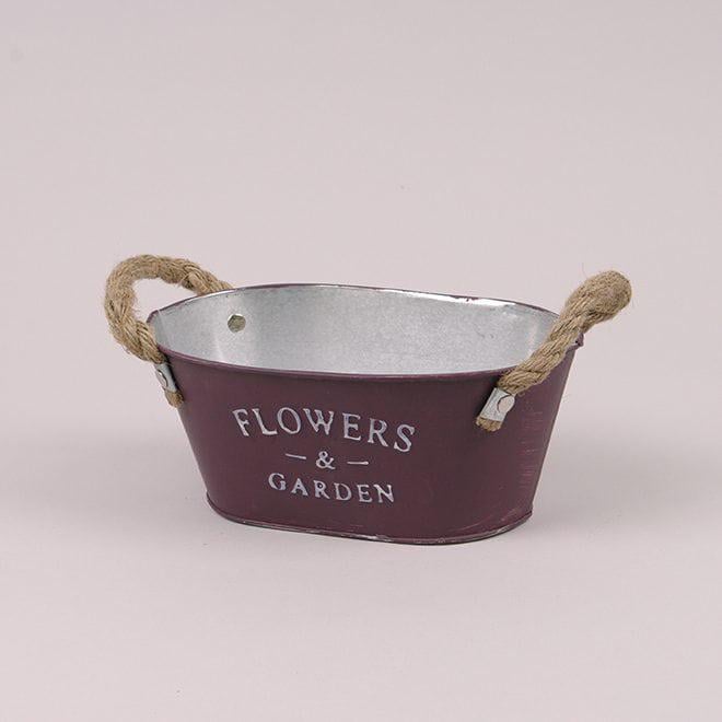 Кашпо металлическое Flora Flowers & Garden овальное Коричневый (39382) Кашпо металлическое Flora Flowers & Garden овальное Коричневый (39382)