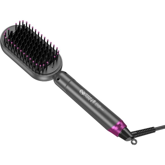 Випрямляч-щітка для волосся Hoco HP44 Electric straіghtening Hair comb with digital display Сірий (04f9d88f)