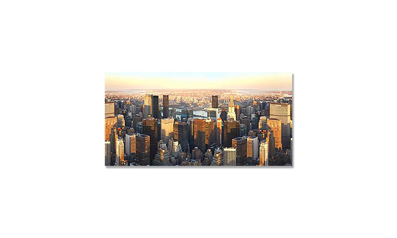 Наклейка виниловая на стол Zatarga Утро/Небоскребы 600х1200 мм (1274515409)