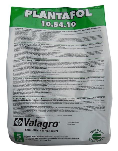 Удобрение комплексное минеральное для цветения и бутонизации Valagro Plantafol NPK 10.54.10 5 кг