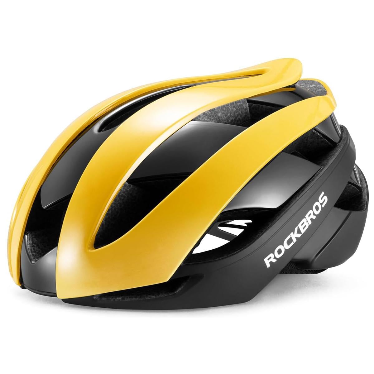 Спортивный шлем ROCKBROS TT-TT In-Mold 55-61 см Черный с желтым (RB-TT-TT-4723)