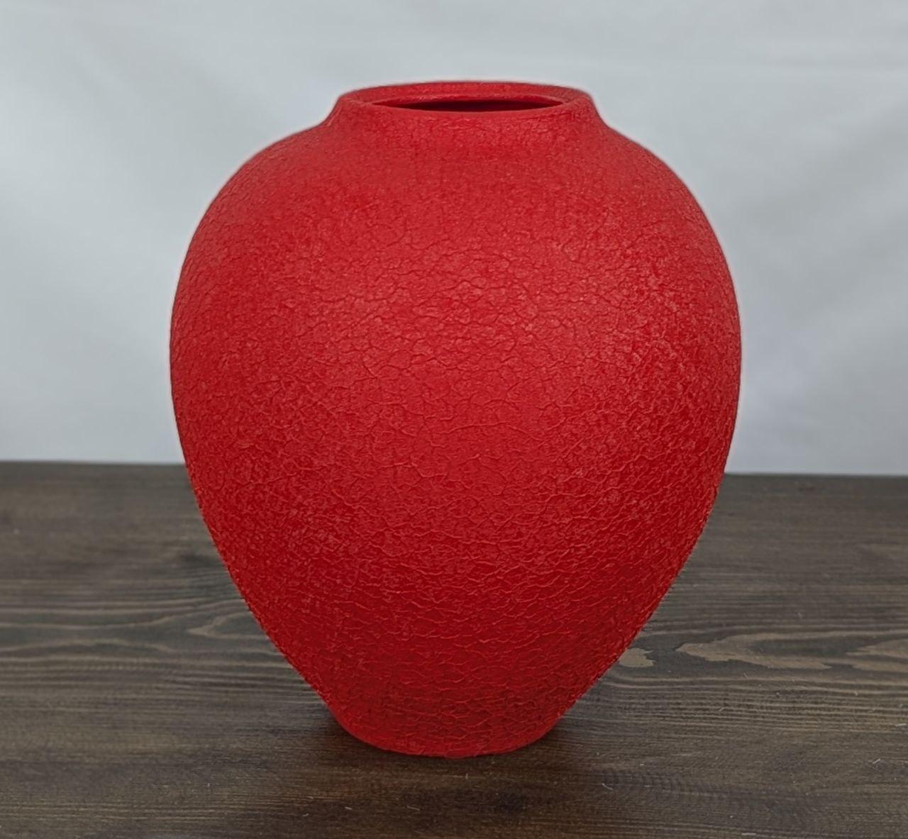 Ваза Nana Ceramics Велеса шелк 28 см Красный