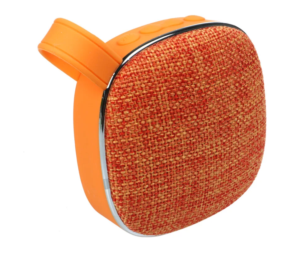 Портативна Bluetooth колонка SUNROZ Fabric Mini Speaker 3 W Помаранчевий (SUN4263)