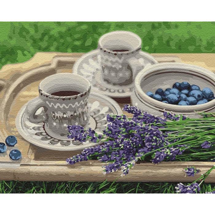 Картина по номерам Идейка "Лавандовый завтрак" 40х50 см (KH5600)