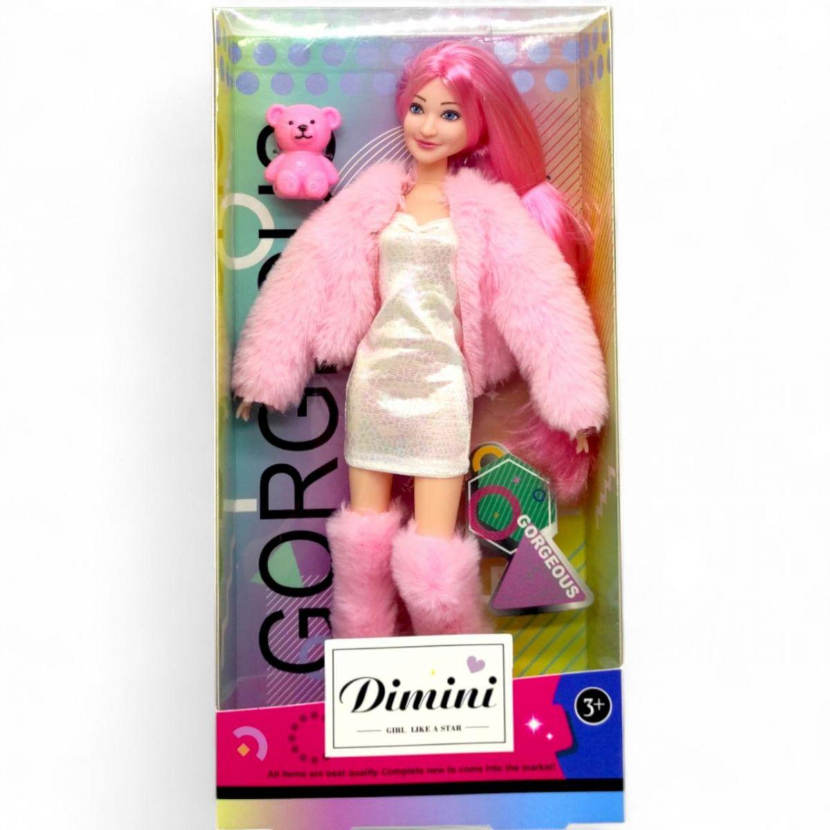 Кукла в шубке Dimini Розовый Кукла в шубке Dimini Розовый