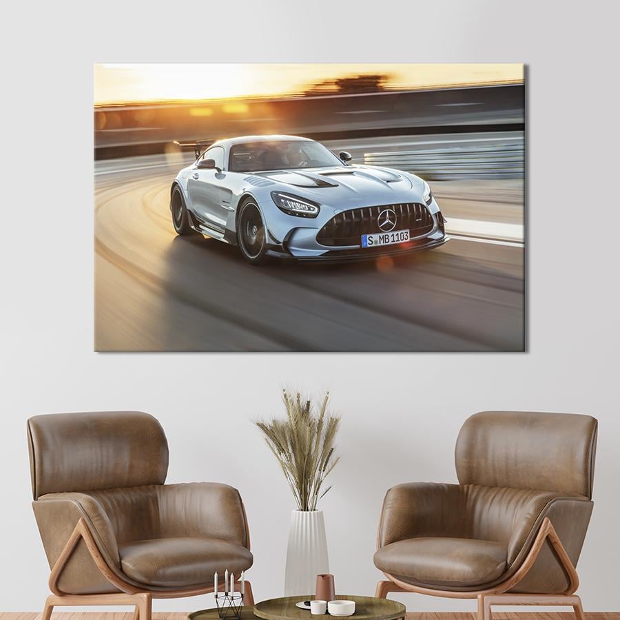 Картина на полотні Mercedes-AMG GT Black Series 122x81 см (1365-1)