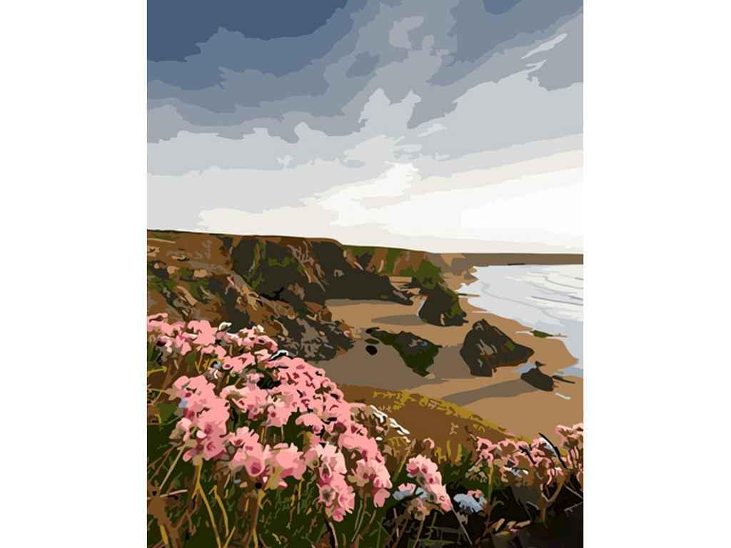 Картина по номерам Strateg Среди скал 40х50 см (GS1319)