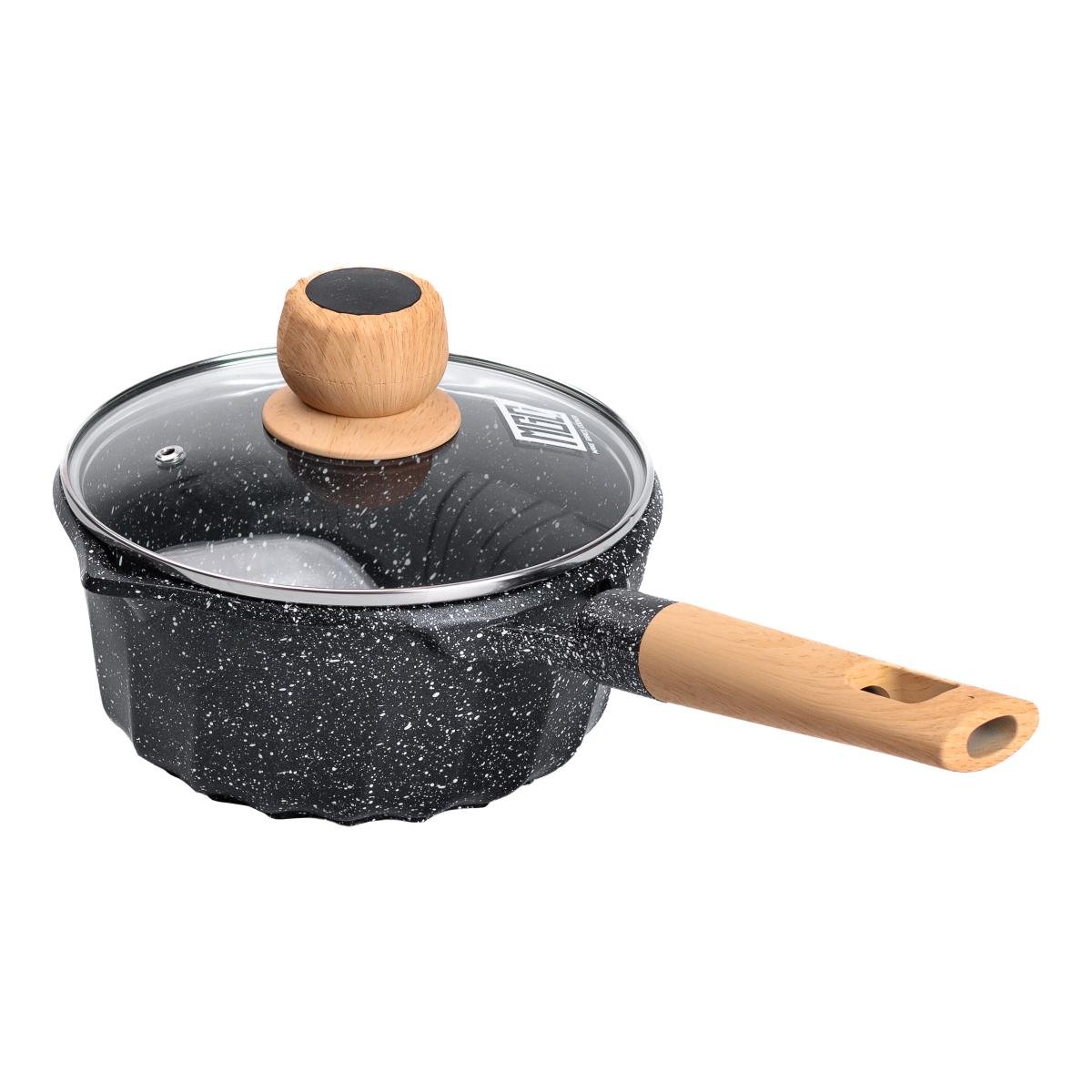 Ковш сотейник алюминиевый MGC с антипригарным покрытием 2,9 л Черный