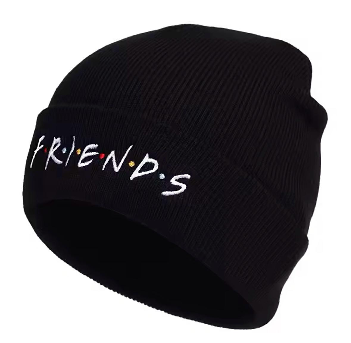 Шапка Wuke логотип Friends с подворотом унисекс one size Черный - фото 4 Шапка Wuke логотип Friends с подворотом унисекс one size Черный - фото 4