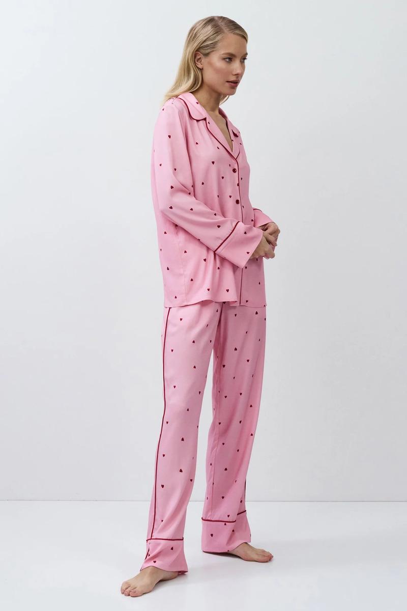 Піжама жіноча Aruelle сорочка і штани S Рожевий (Cherie-long) - фото 3 Піжама жіноча Aruelle сорочка і штани S Рожевий (Cherie-long) - фото 3