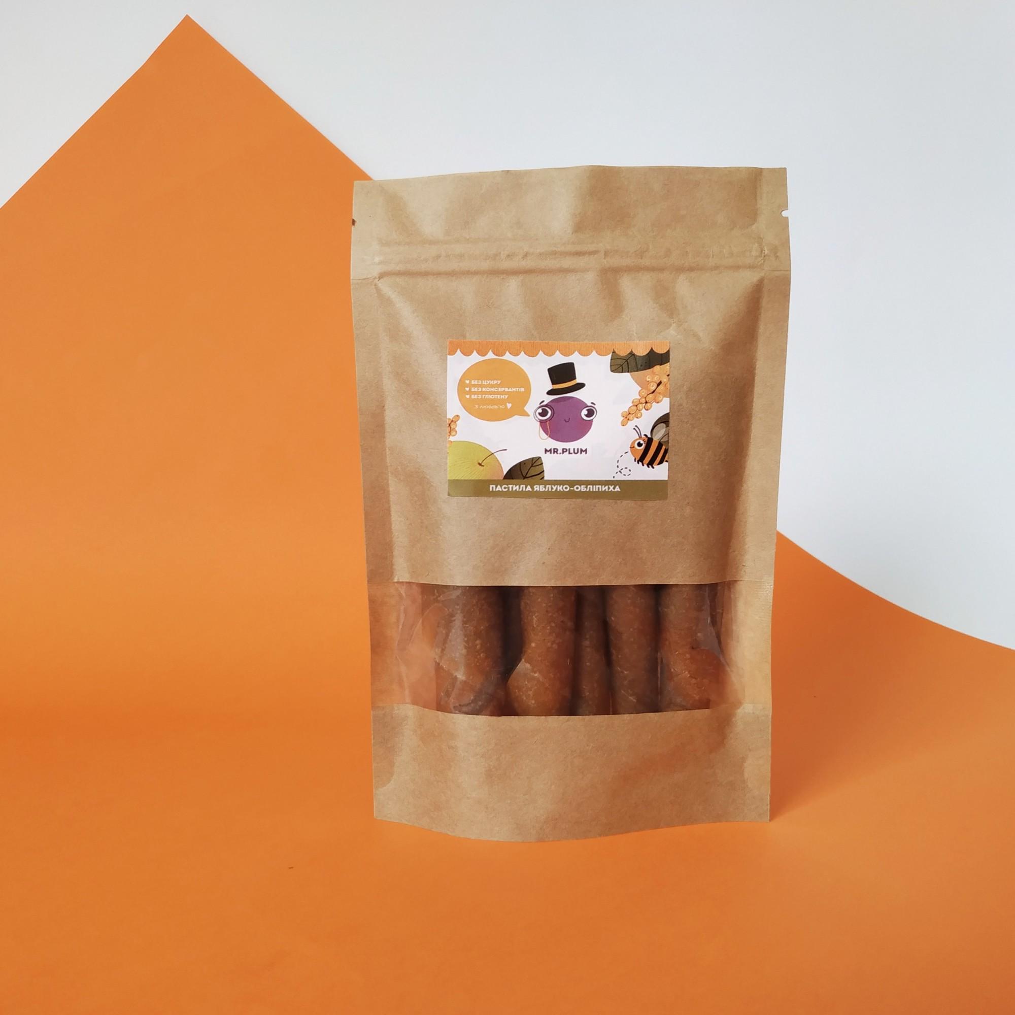 Пастила натуральная Mr.Plum Яблоко-Облепиха 100 г - фото 3 Пастила натуральная Mr.Plum Яблоко-Облепиха 100 г - фото 3