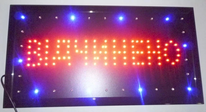 Вывеска LED Открыто для магазинов и кафе электронная 48×25 см (2002) - фото 4 Вывеска LED Открыто для магазинов и кафе электронная 48×25 см (2002) - фото 4