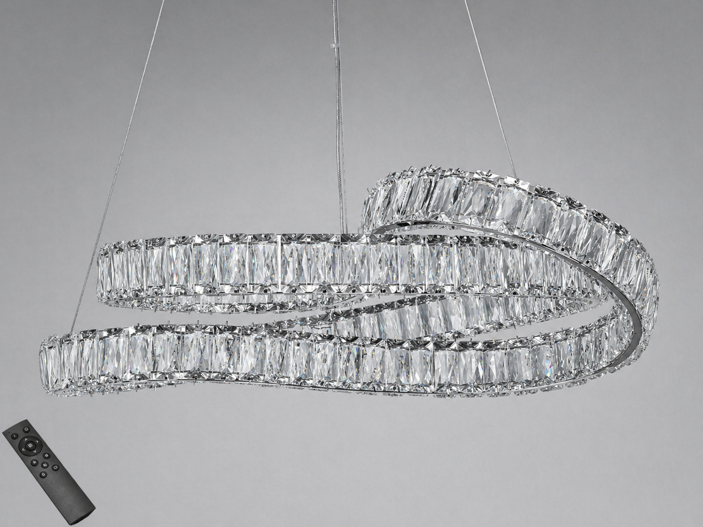 Люстра подвесная D8816/600CH LED Diasha 85Вт/пульт хром (33134154)