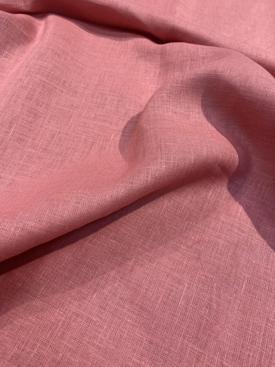 Ткань LINEN PLUS льняная 150 см 490 Коралловый - фото 2 Ткань LINEN PLUS льняная 150 см 490 Коралловый - фото 2