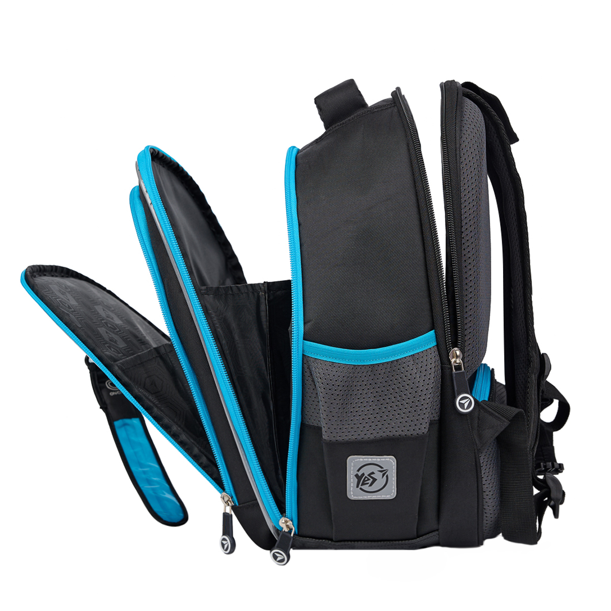 Рюкзак школьный YES S-111 Game On! Серый 38х29х18 см Черно-голубой (550107) - фото 4 Рюкзак школьный YES S-111 Game On! Серый 38х29х18 см Черно-голубой (550107) - фото 4