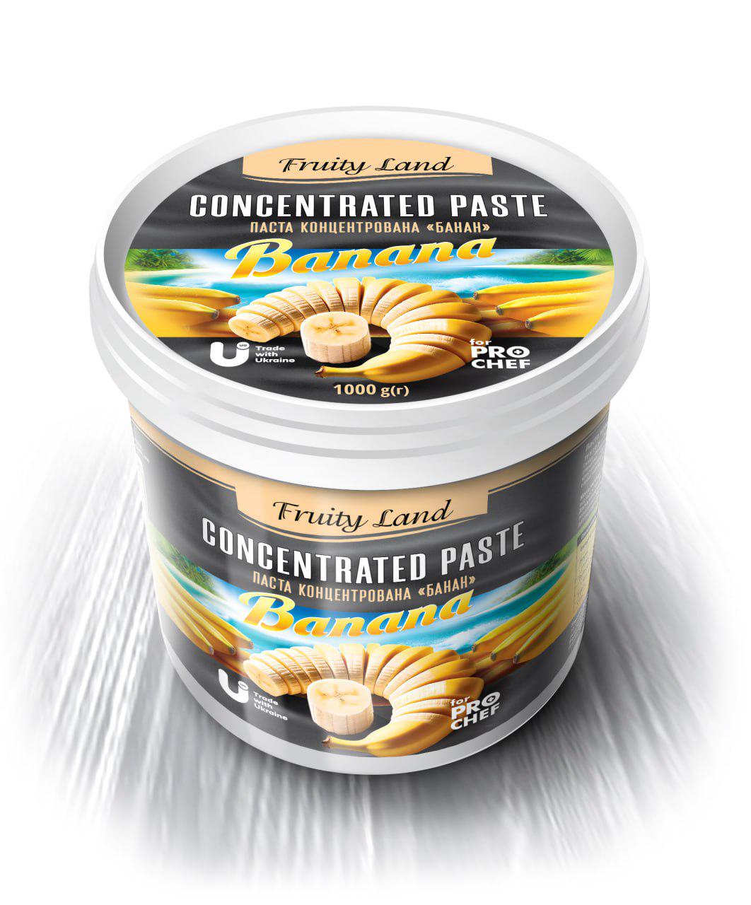 Паста концентрированная Fruityland Банан 1 кг