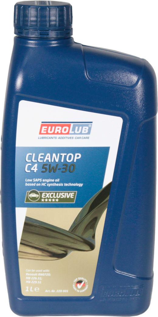 Моторное масло Eurolub Cleantop C4 220001 бензин/дизель 5W-30 1 л (1401002)