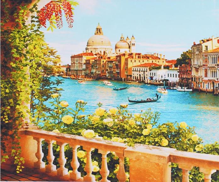 Алмазна мозаїка TK Group Венеція 20 кольорів 40х30 см (GB 74506)