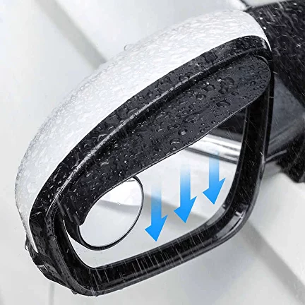 Декоративные накладки на автомобильные зеркала 17 см 2 шт. Черный (Y01328) - фото 5