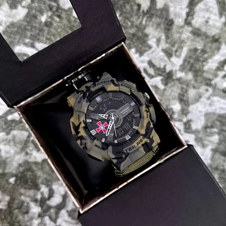 Наручные часы Patriot 005CMGRSU ВСУ Паракордовый ремешок с коробкой Army Green - фото 4