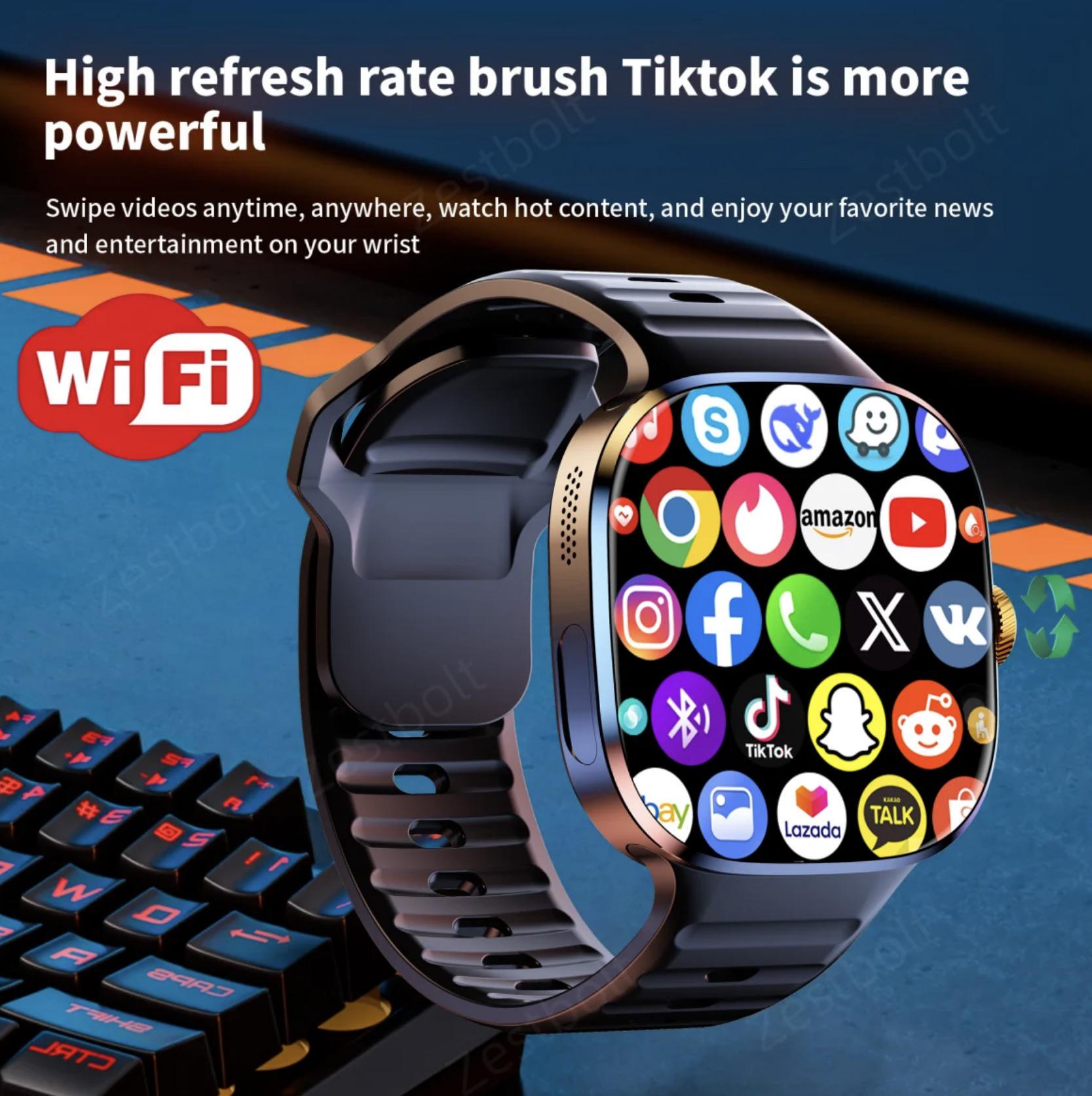 Смарт-годинник HiSportPro M99 4G LTE 8GB RAM + 128GB Black — фото 10